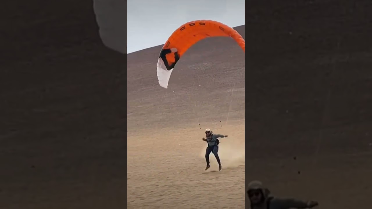 flying a 9m Ozone Hyperlink kite as a paraglider #volar #kite #kitesurf #paragliding #parapente