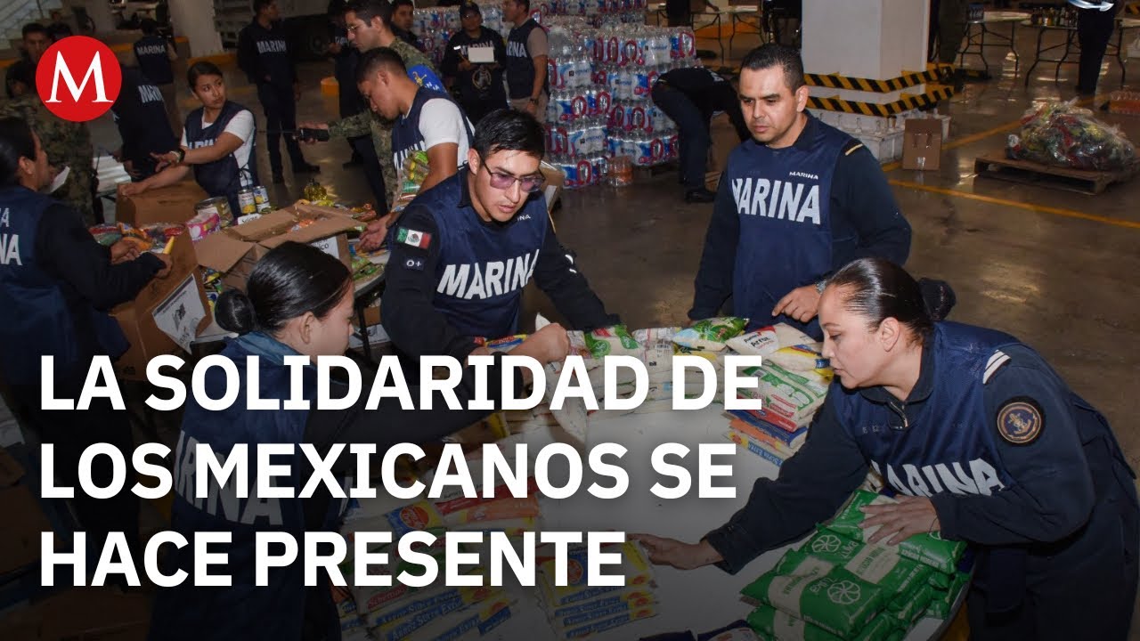 Marina coordina la entrega de m&aacute;s de v&iacute;veres a damnificados en Veracruz