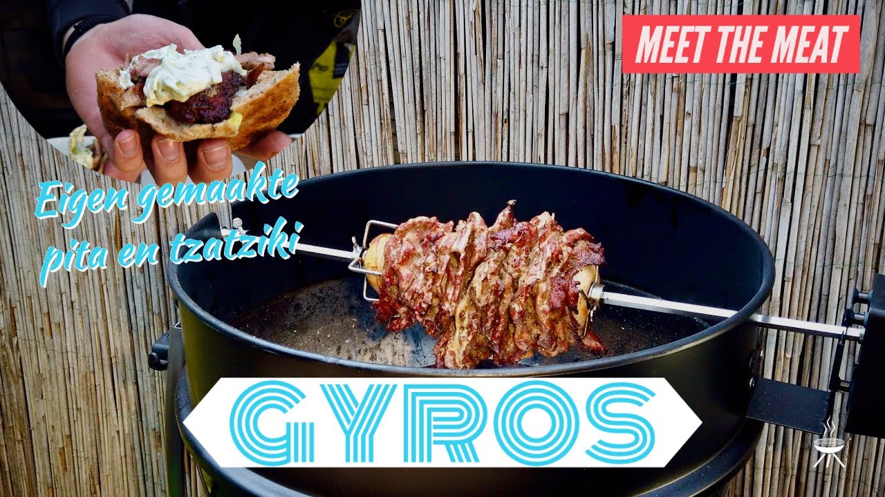 Gyros van varkensvlees aan het spit - Meet The Meat