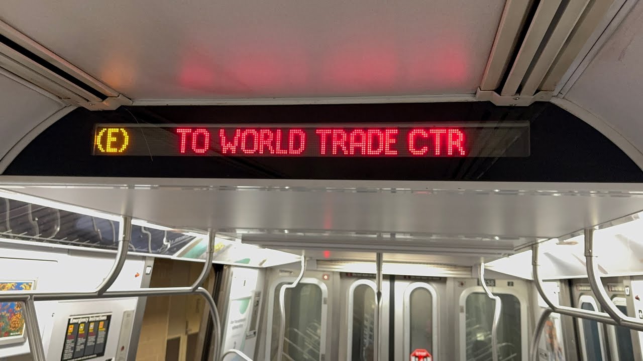 IND 8 Av Local: R160A (E) Train [Jamaica Center to World Trade Center #5]
