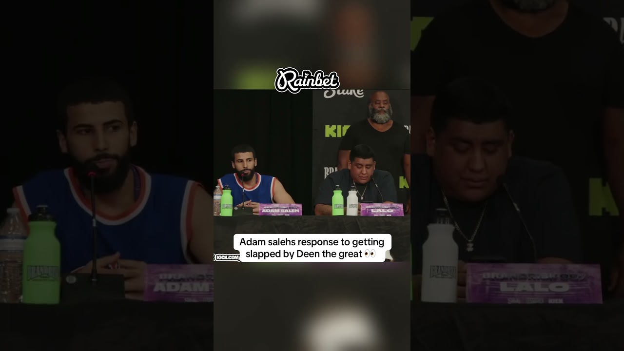 Adam saleh responds to getting hit by deen the great #adamsaleh #deenthegreat #fyp #viralvideo