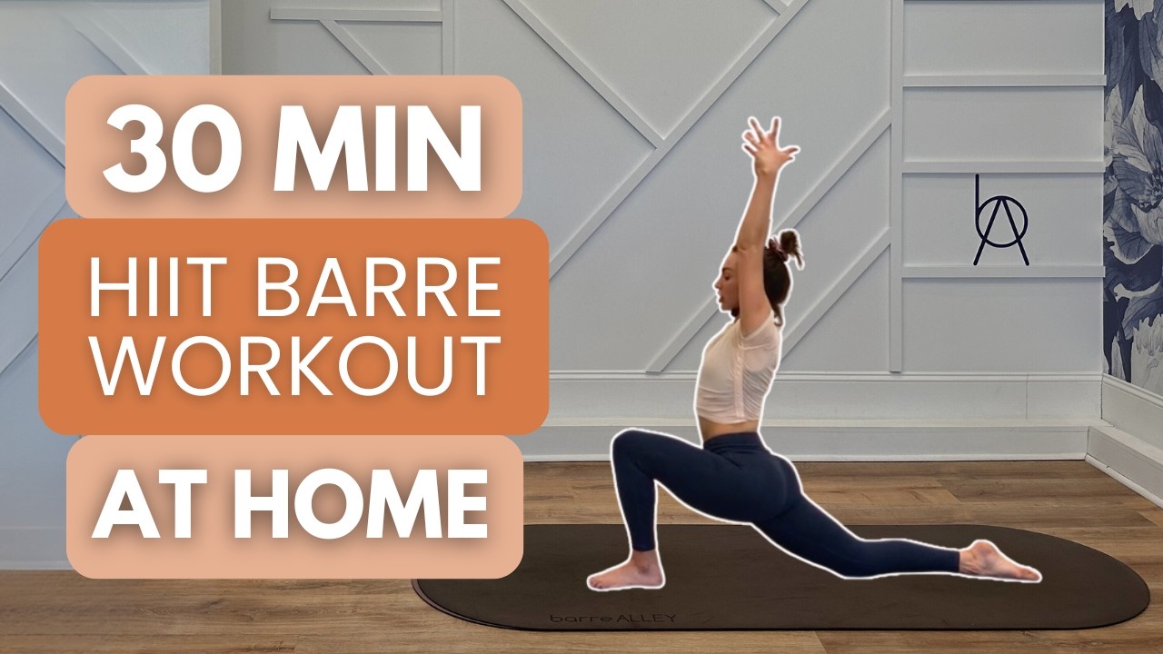 30 Minute AT HOME Barre Calorie Burning Workout 🔥 INTENSE