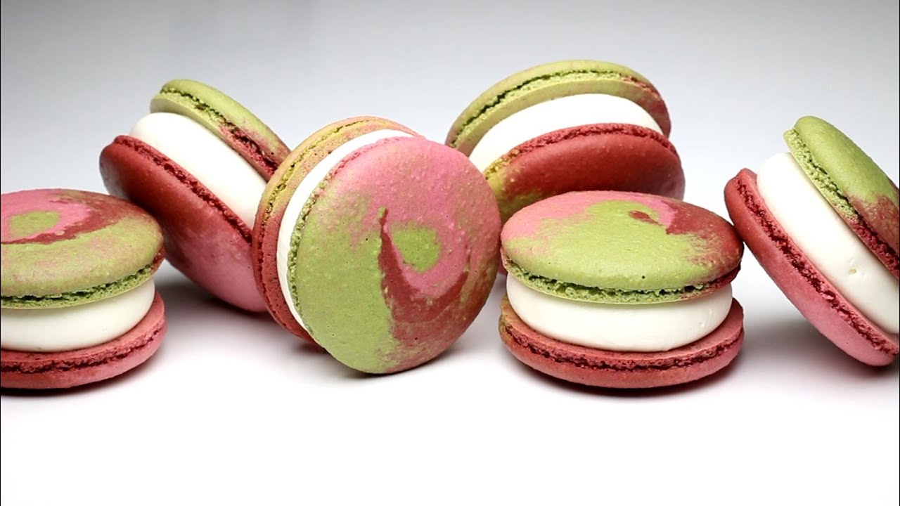 Eng) 와인무화과 마카롱 만들기. Wine Figs Macarons Recipe.가정용오븐.계란1개