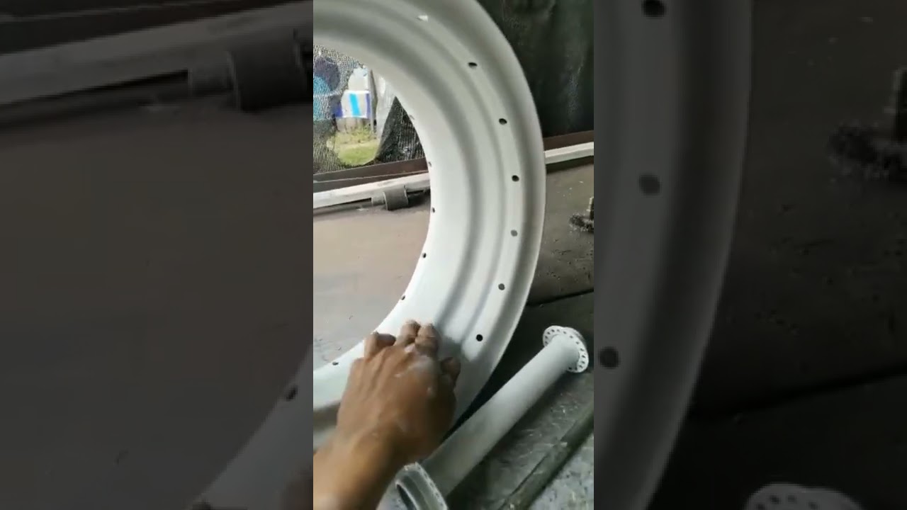 adaptación  de rin numero  13 de carro para bicichopper para rueda trasera #chipper #proyectos