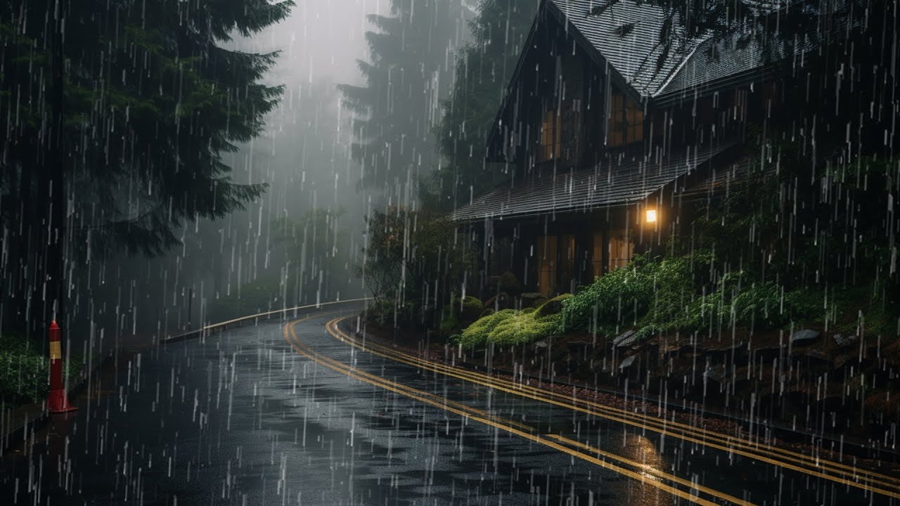 Day 3 - Rain Sounds For Sleeping - 99% Instantly Fall Asleep With Rain And Thunder Sound At Night