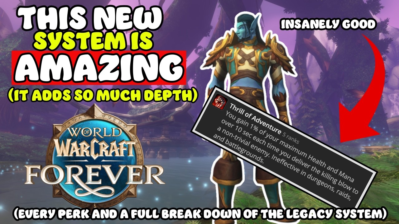 Why the Legacy system gives so much DEPTH to your class in wow forever!