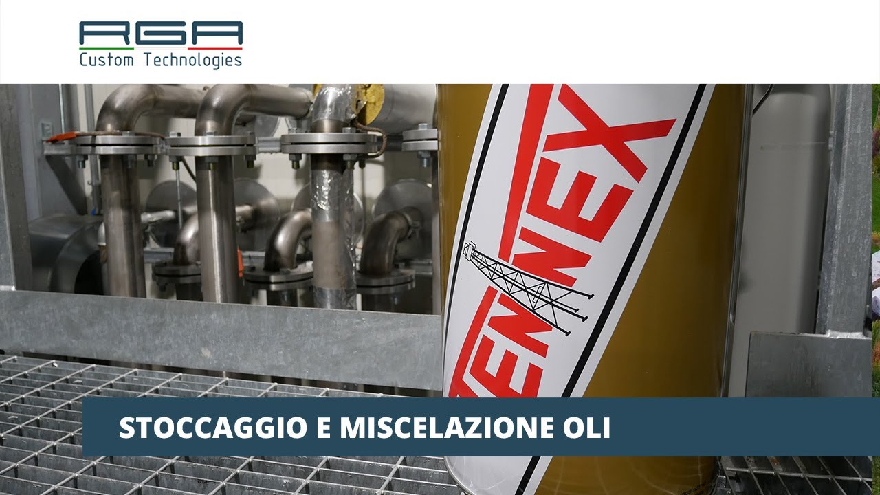 Impianto stoccaggio e miscelazione olii