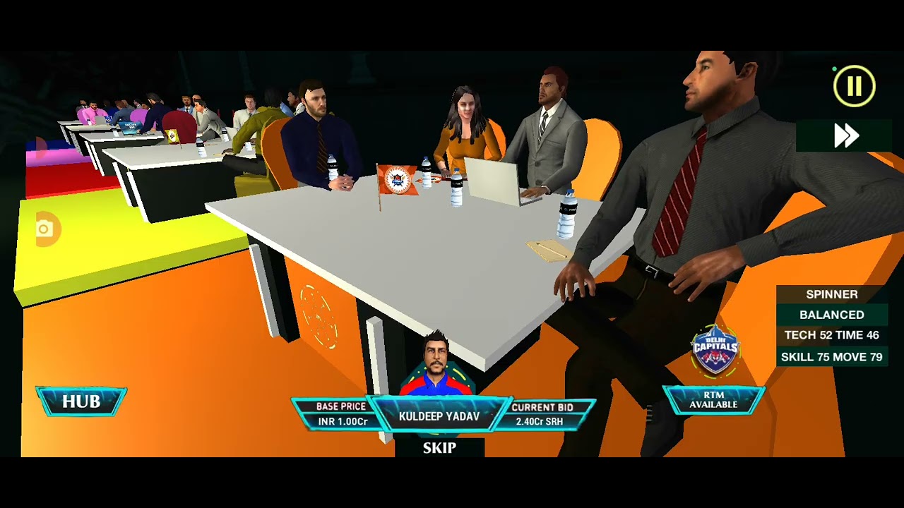 Playing ipl auction on my mobile in game changer 5 cricket game part 3.