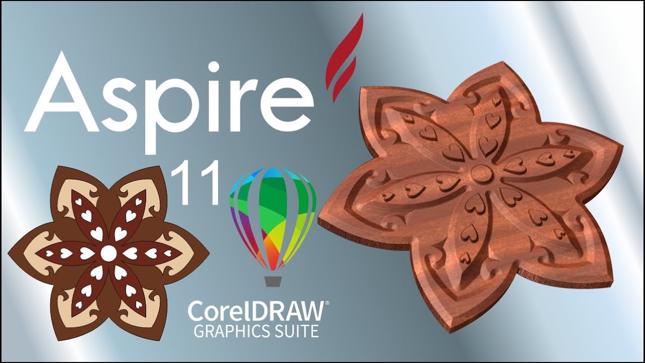 Arte com CorelDraw e Aspire Vectric CNC