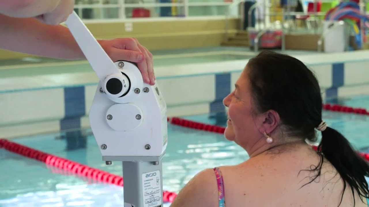 Tees Active Pool Hoist at Splash