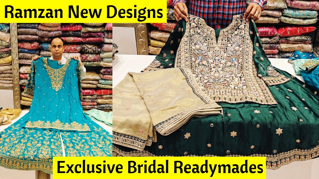 Ramzan Special Bridal Exclusive Readymade Pakistani Suits | Heavy Stonework Palazzo Dresses