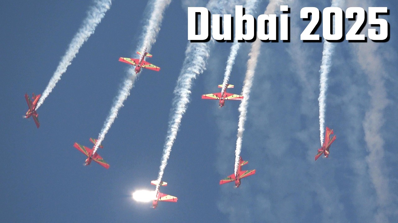 Dubai Airshow 2025 Marche Verte Royal Moroccan Air Force aerobatic Team