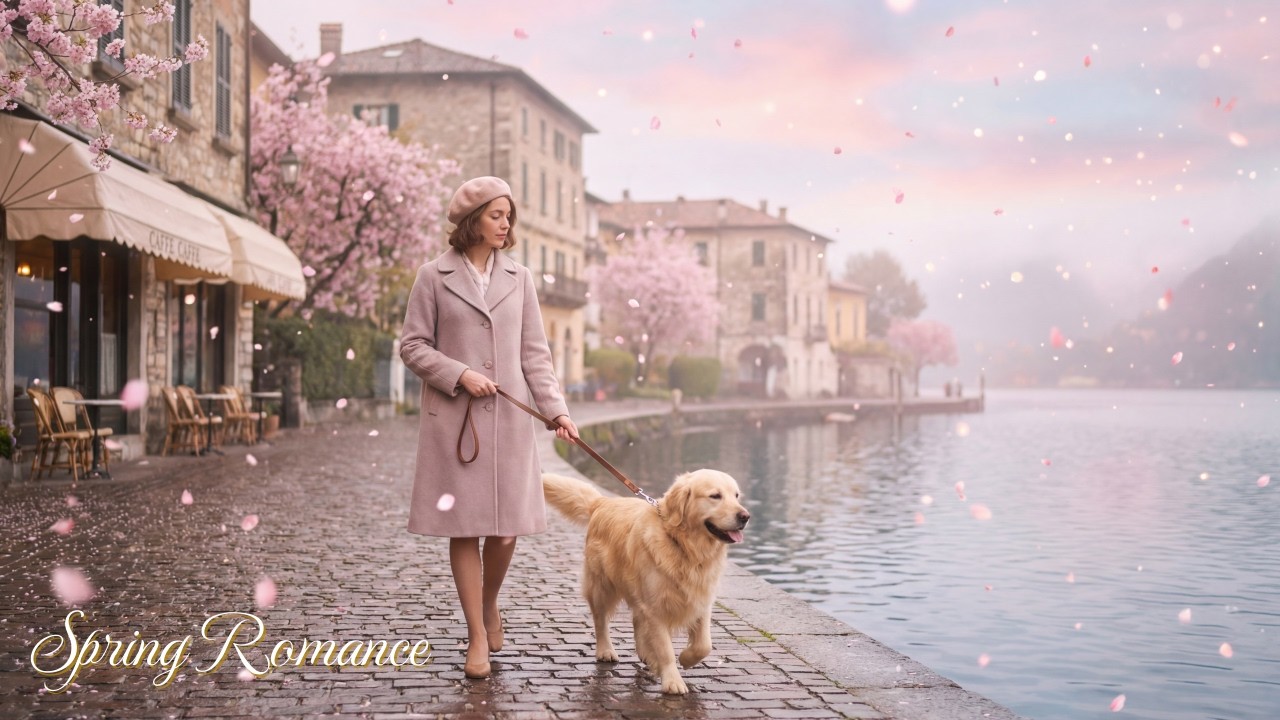 Spring Romance by the Lake 🌸 1960s European Oldies & Jazz