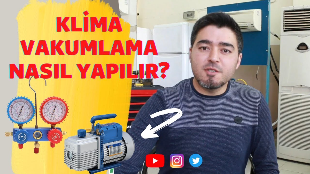 Klima Vakumlama İşlemi / Vakumlama Nedir? / Klima Kaçak Testi / Vakum Pompası [2022]