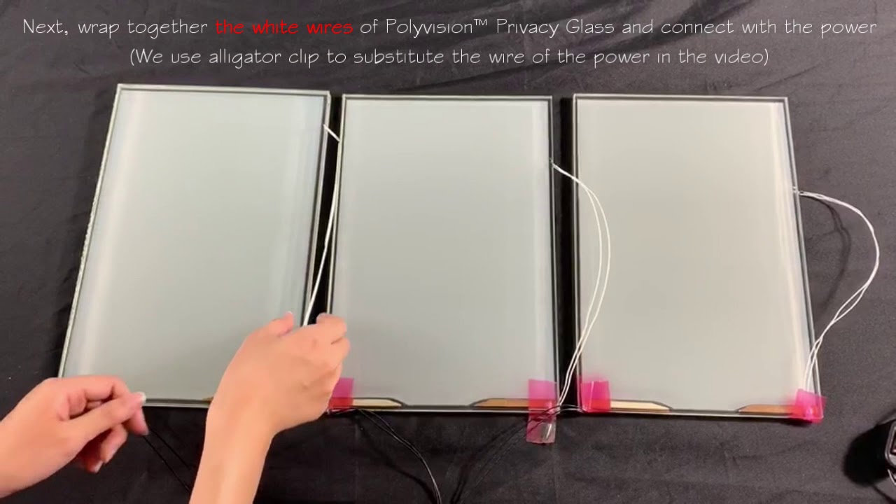 User Guides of connecting Polyvision&trade; Privacy Glass in parallel
