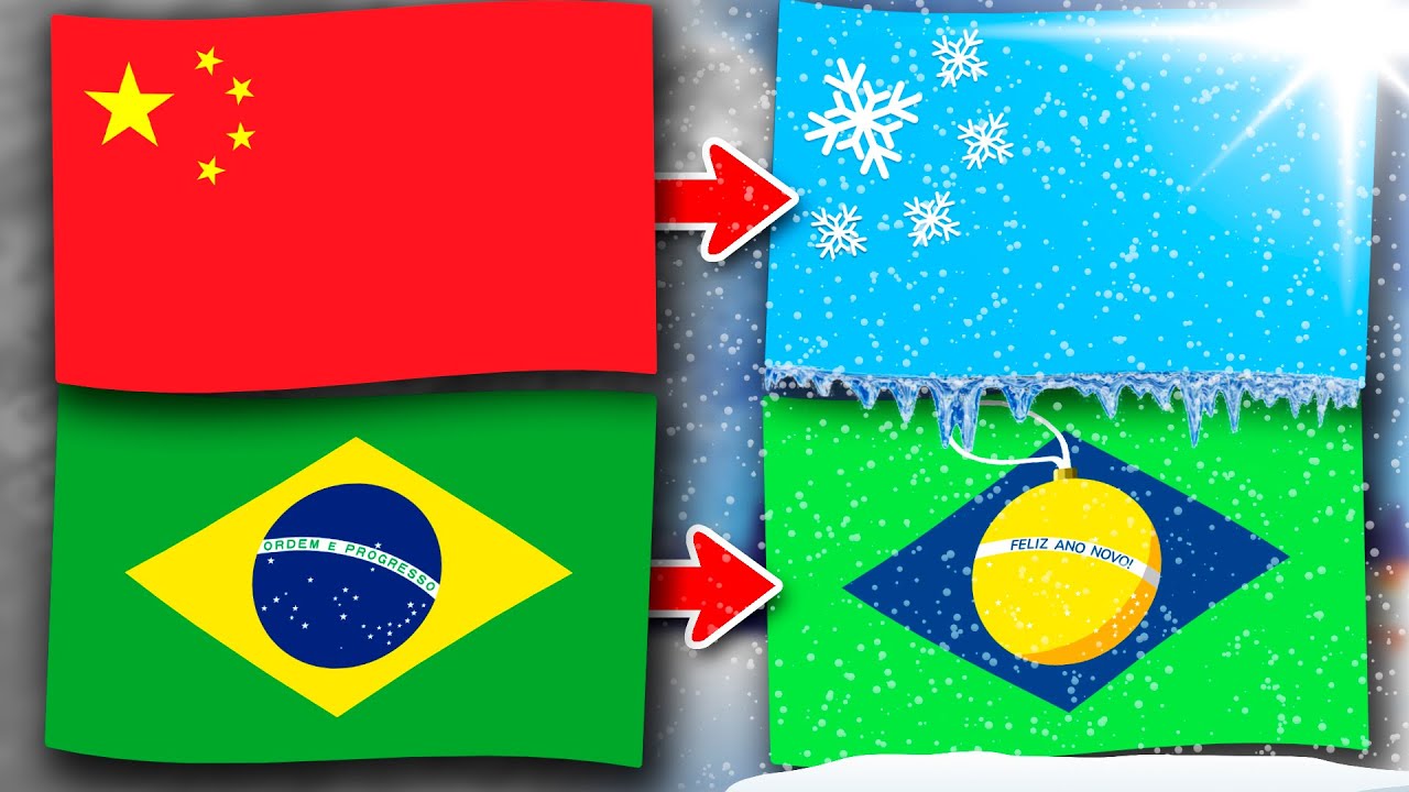 Flags, but It's New Year❄️ (Part 2) | Flag Animation