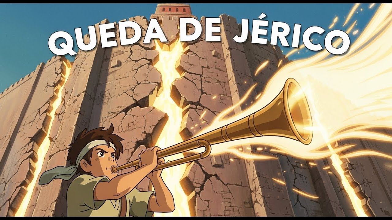 A História de Josué e a Queda de Jericó 🎺✨ | Deus Derruba As Muralhas 💛 | História Bíblica Infantil