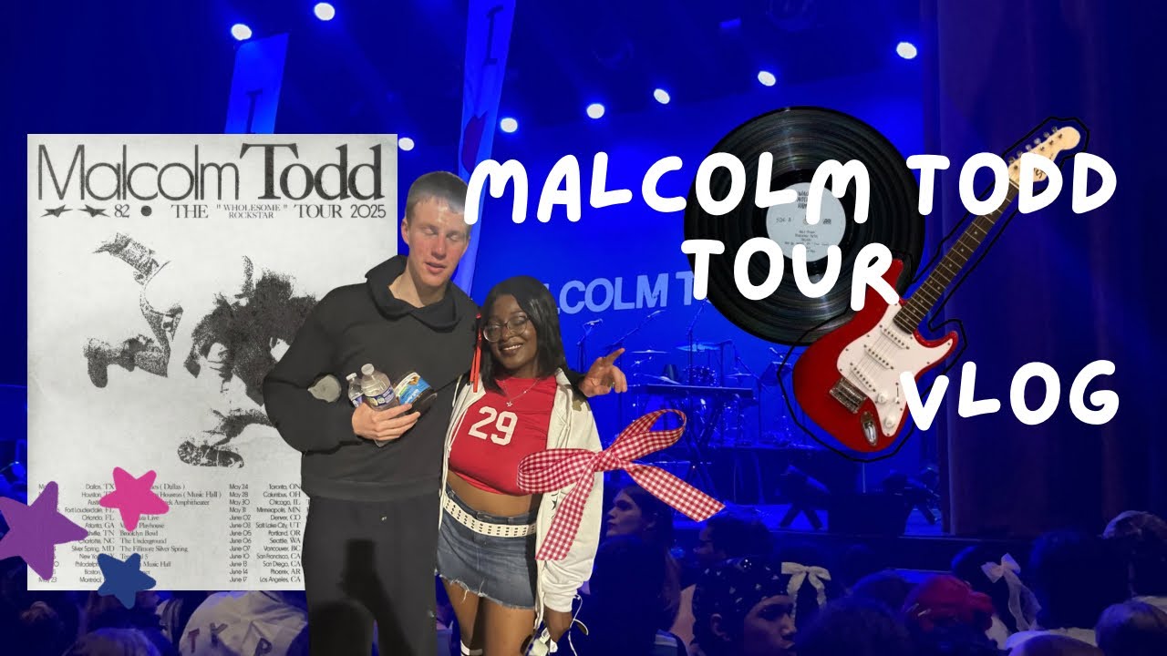 ⋆˚࿔  Malcolm Todd concert vlog 🎸𝜗𝜚˚⋆
