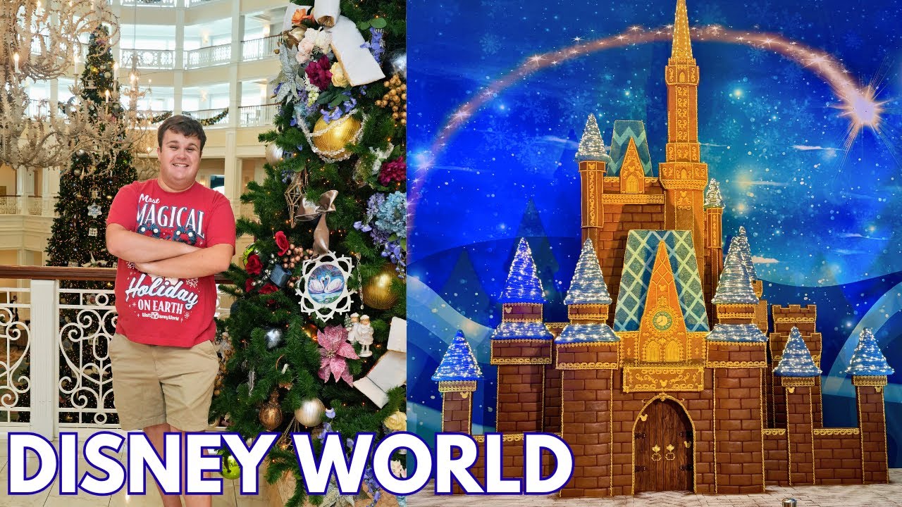 Рождественский тур по монорельсовой дороге курорта Magic Kingdom в Диснее в 2025 году! | НОВЫЕ ро...
