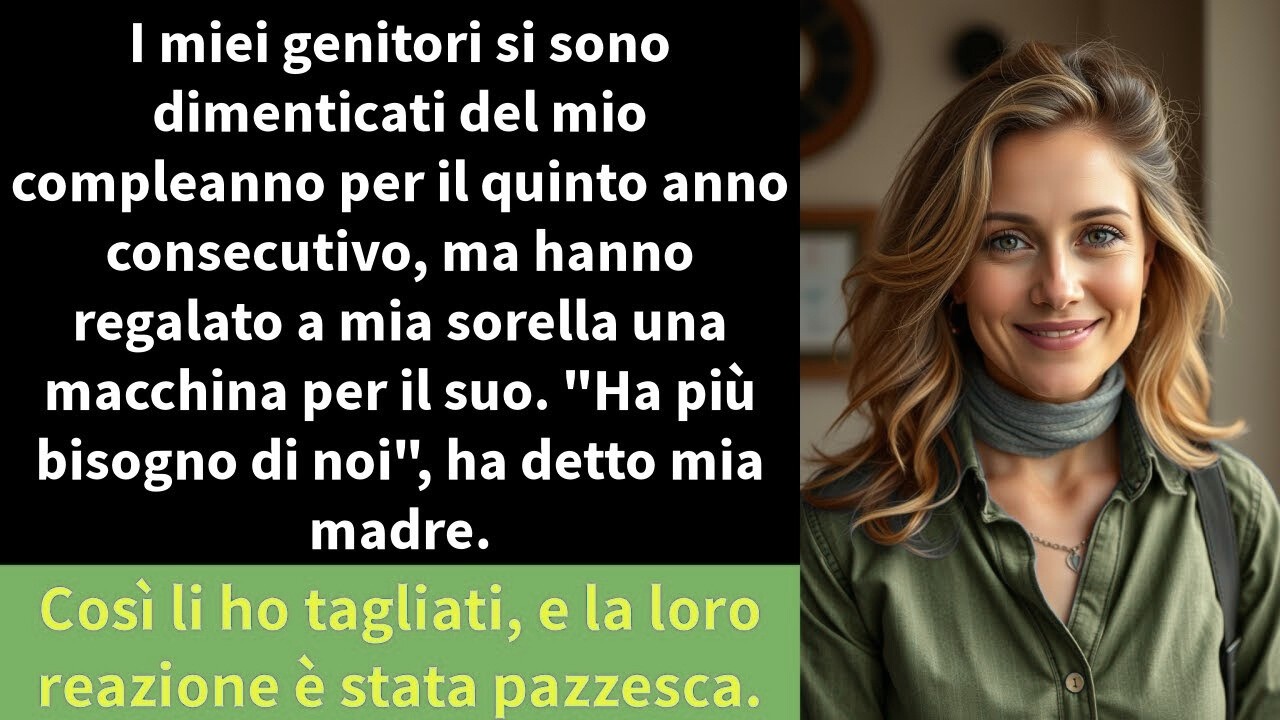 I miei genitori si sono dimenticati del mio compleanno per il quinto anno consecutivo,