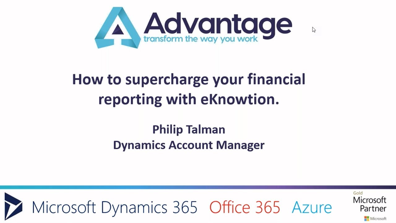 How to supercharge your financial reporting - Advantage webinar