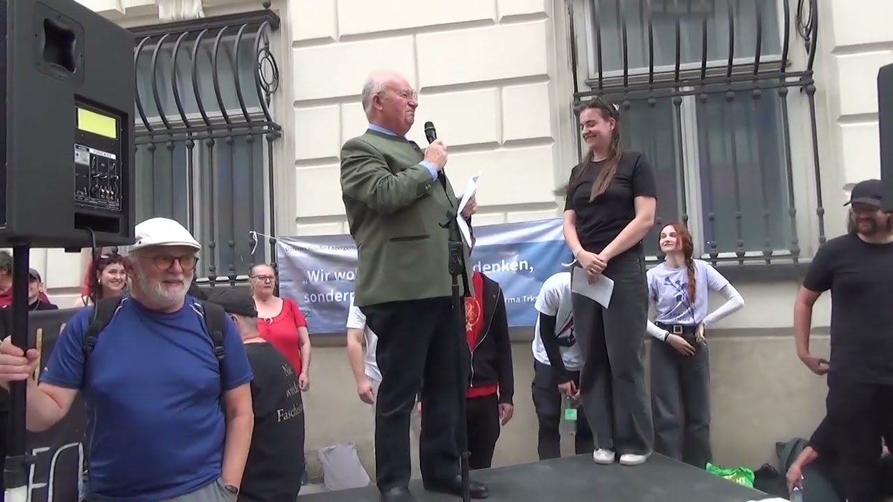 Finger weg vom Persmanhof; Kundgebung in Wien am 31. 7. 2025