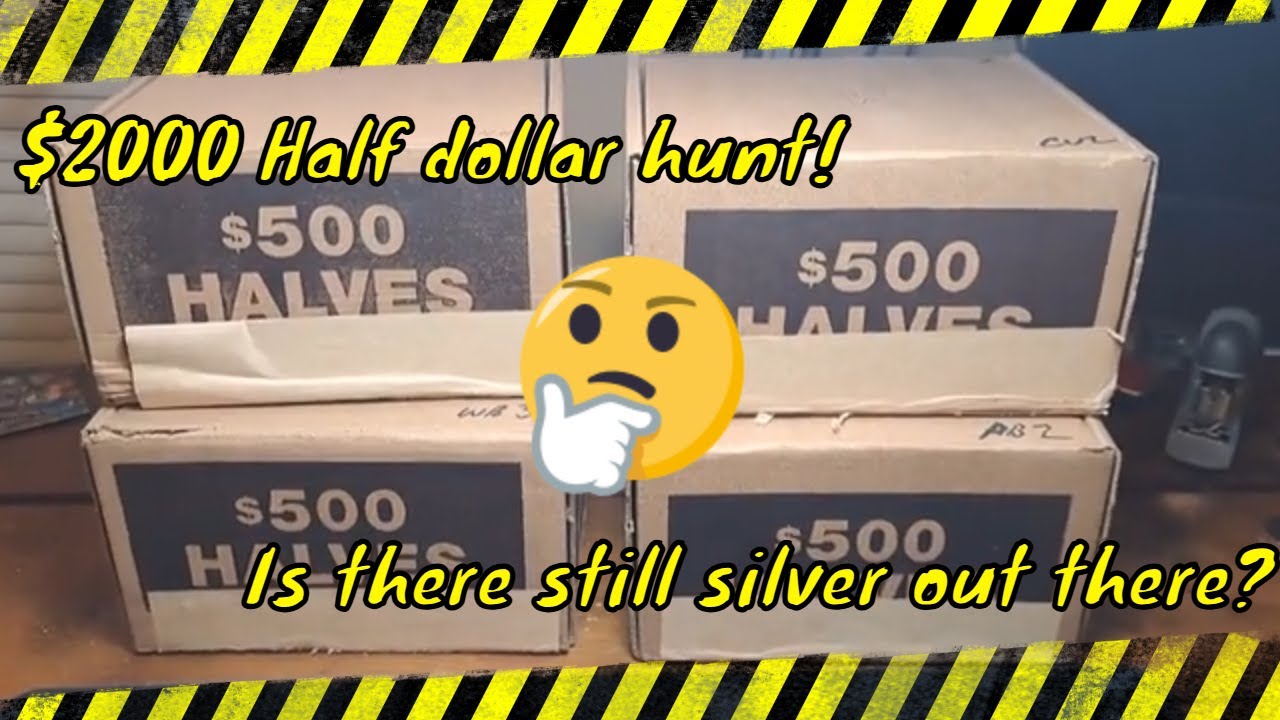 $2000 Half Dollar Hunt! Coin roll hunting halves! #apmex #bullion #silver #gold