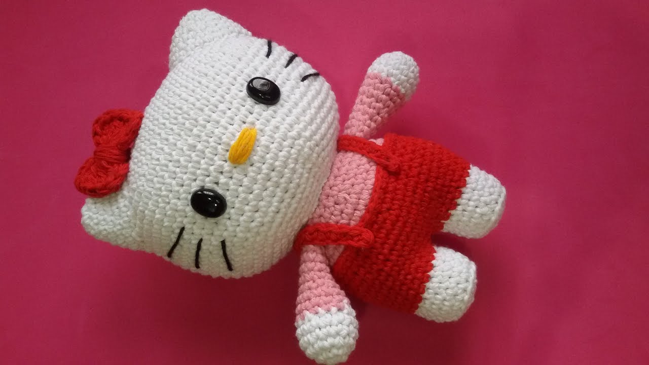 Primer video del año 2024 // Hello Kitty // Teje con GanchiBol un amigurumi