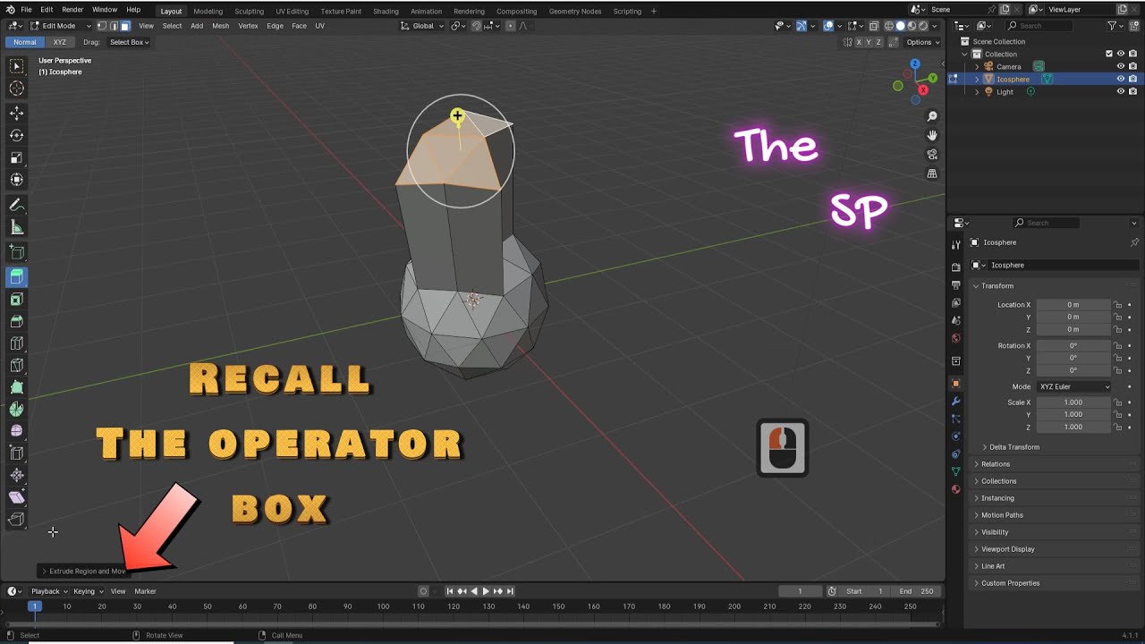 Recall The Operator Box  _ Get Back The Operator Box  In Blender