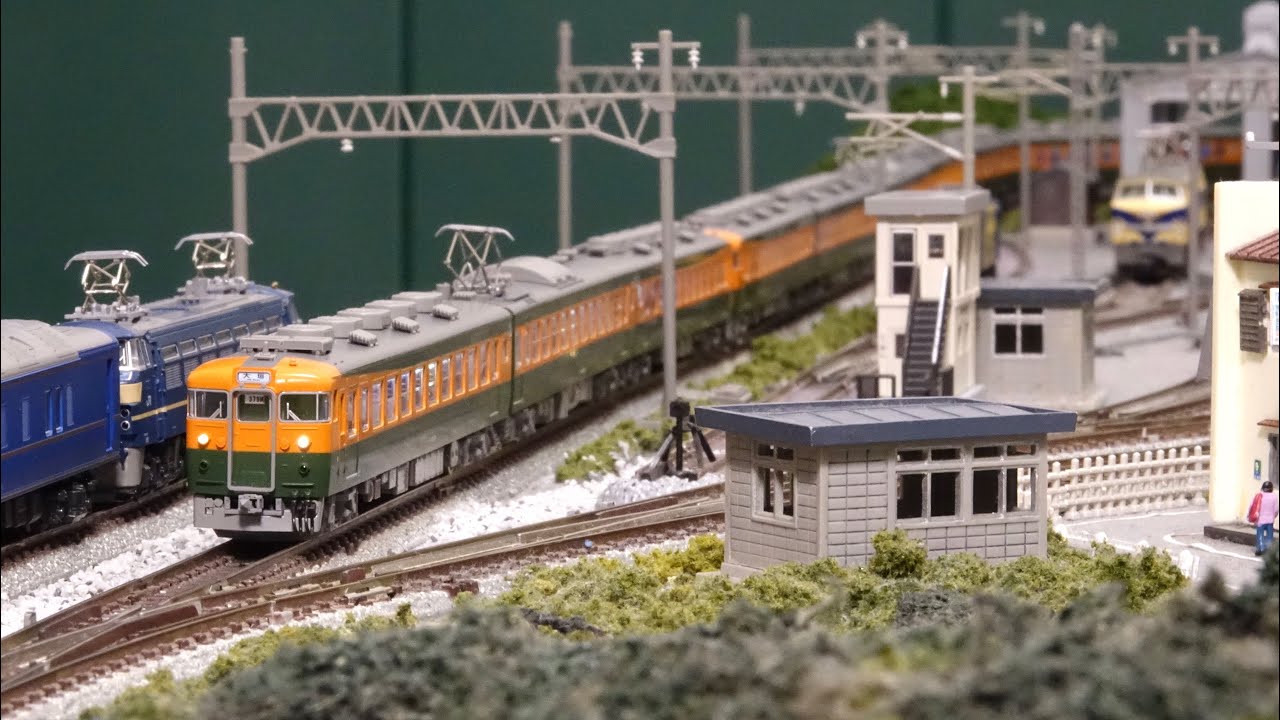 大垣夜行 165系の1990年代をNゲージレイアウトで楽しむ！N scale model railroad layout