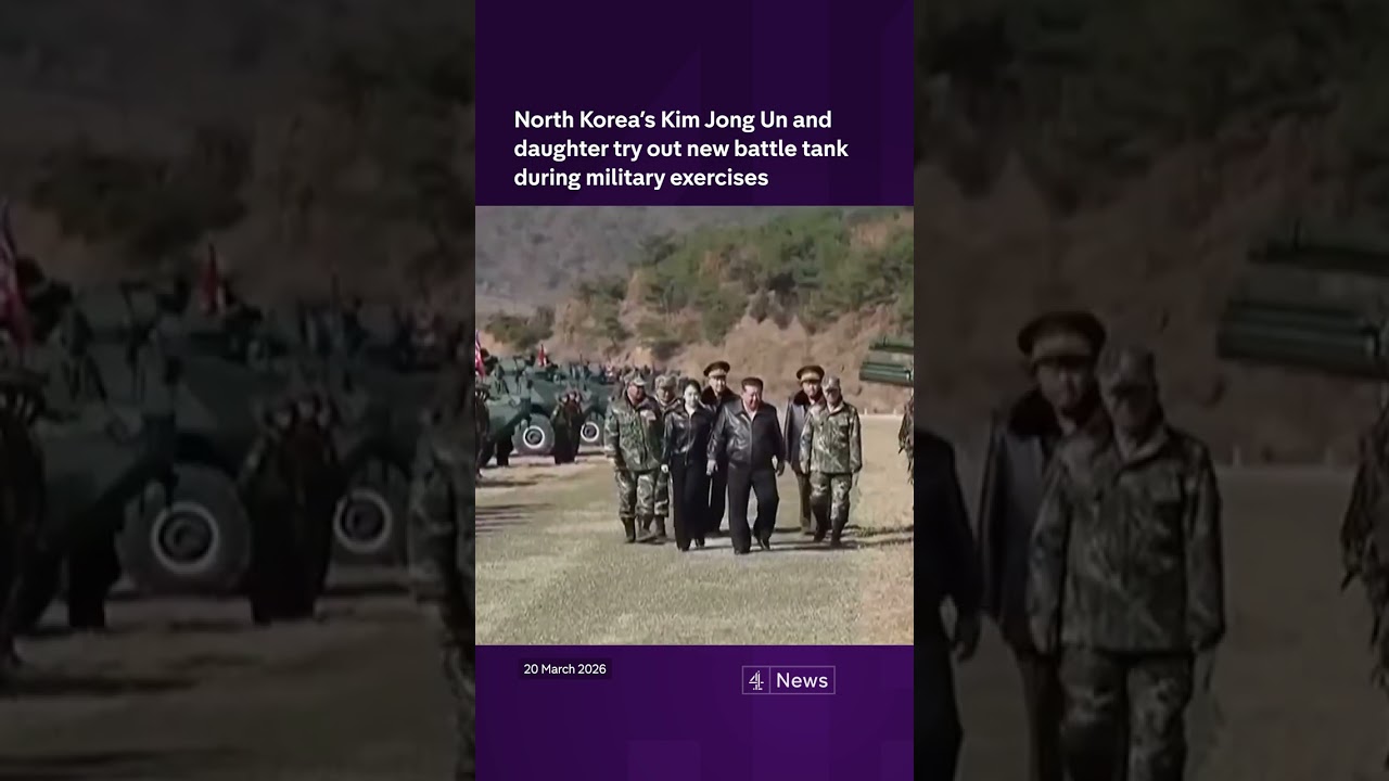 North Korea&rsquo;s Kim Jong Un and daughter try out new battle tank during military exercises