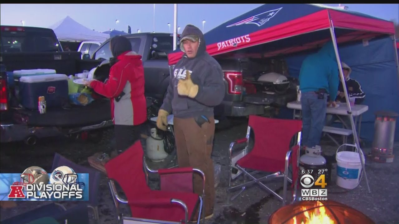 Patriots Fans At Gillette Stadium In Foxboro