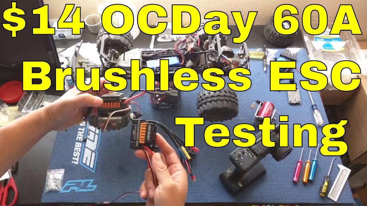 Budget RC Brushless ESCs Part 3: $14 OCDay and ~$20 GoolRC 60A, Bench Testing, Programming Settings