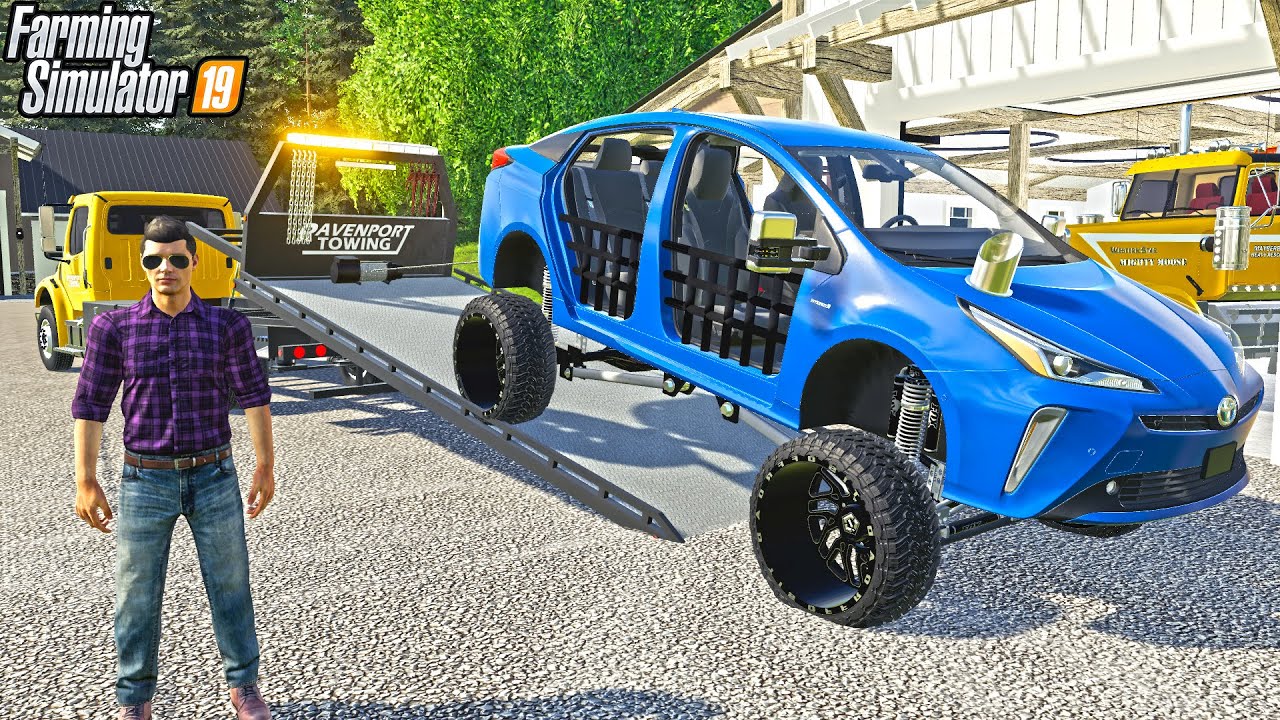 TRICKED OUT PRIUS GETS REPOED | CHOW REPO | FARMING SIMULATOR 2019