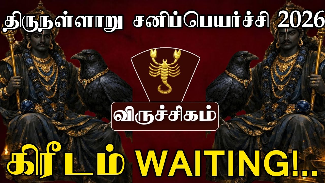  VIRUCHIGAM SANI PEYARCHI 2026 | விருச்சிகம் சனிப்பெயர்ச்சி: மார்ச் 6 முதல் பூர்வ புண்ணிய பலன்கள்! 