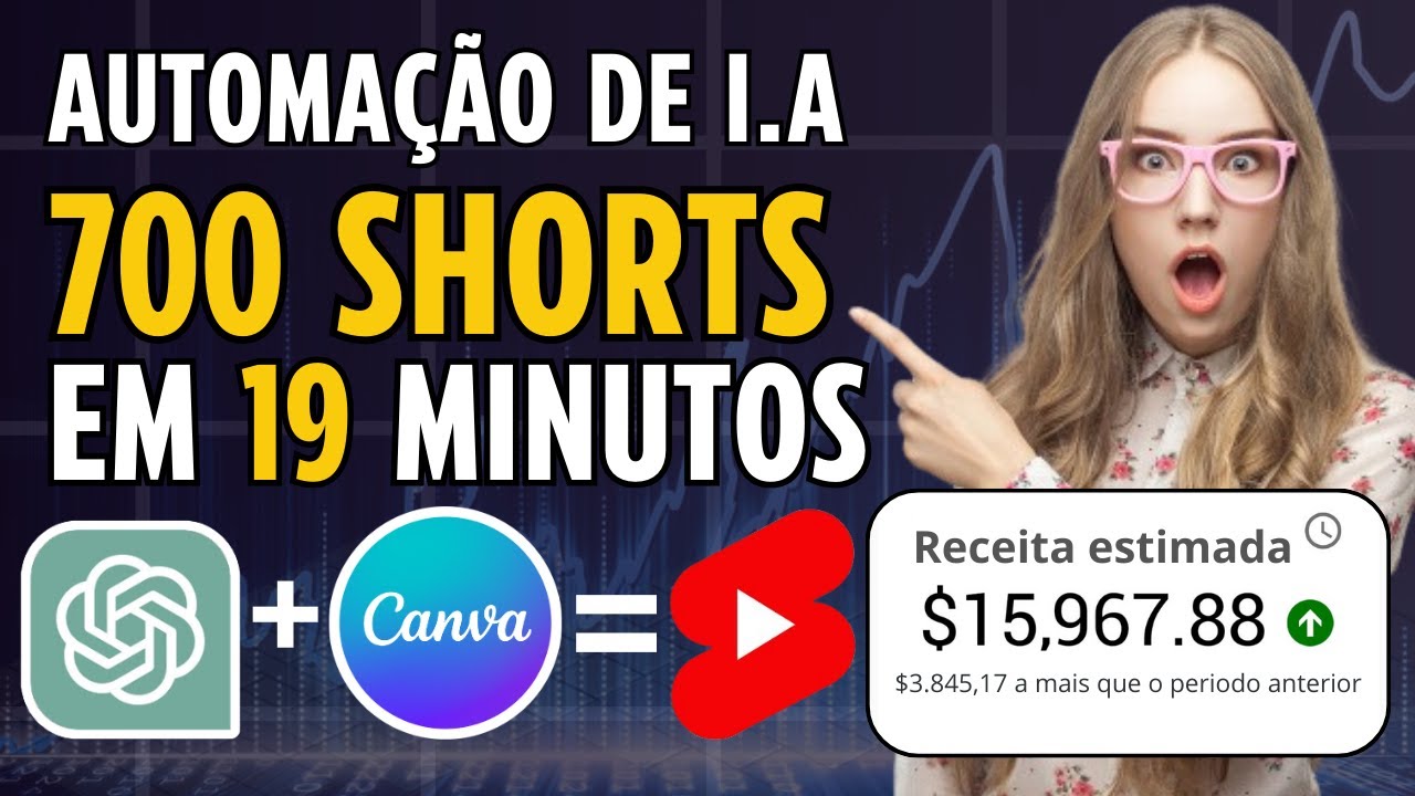 Criei 700 shorts monetizáveis no Youtube sem mostrar a cara em 19min, usando inteligência artificial