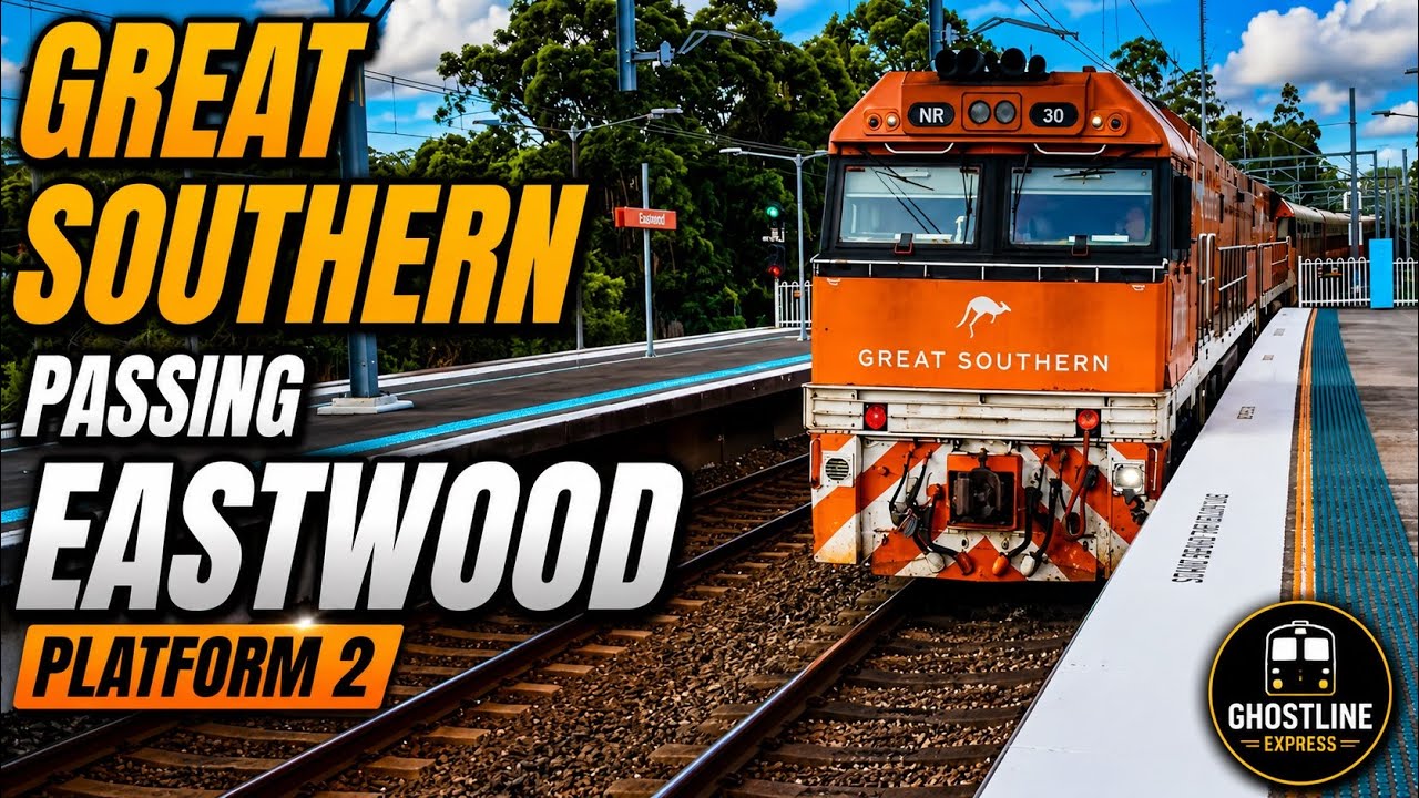 Great southern passing Eastwood Platform 2 20/1/2026