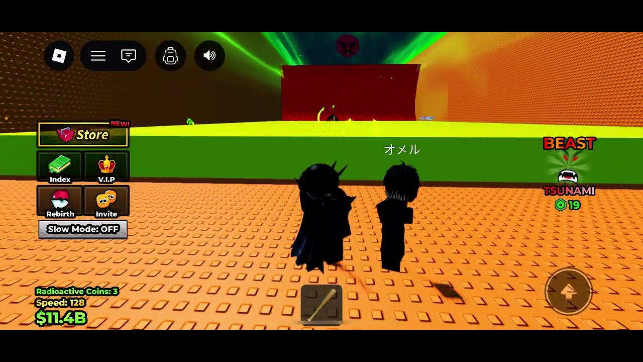 Playing escape tsunami for brainrot