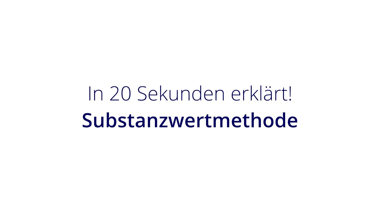 Substanzwertmethode