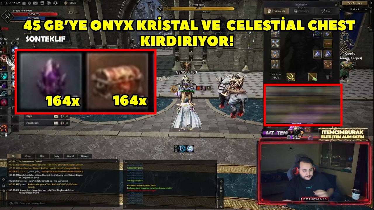PoineMaia - 45 GB'ye Onyx Kristal ve Celestial Chest Kırdırdı Düşen Droplar Şaşırttı ! Rise Online