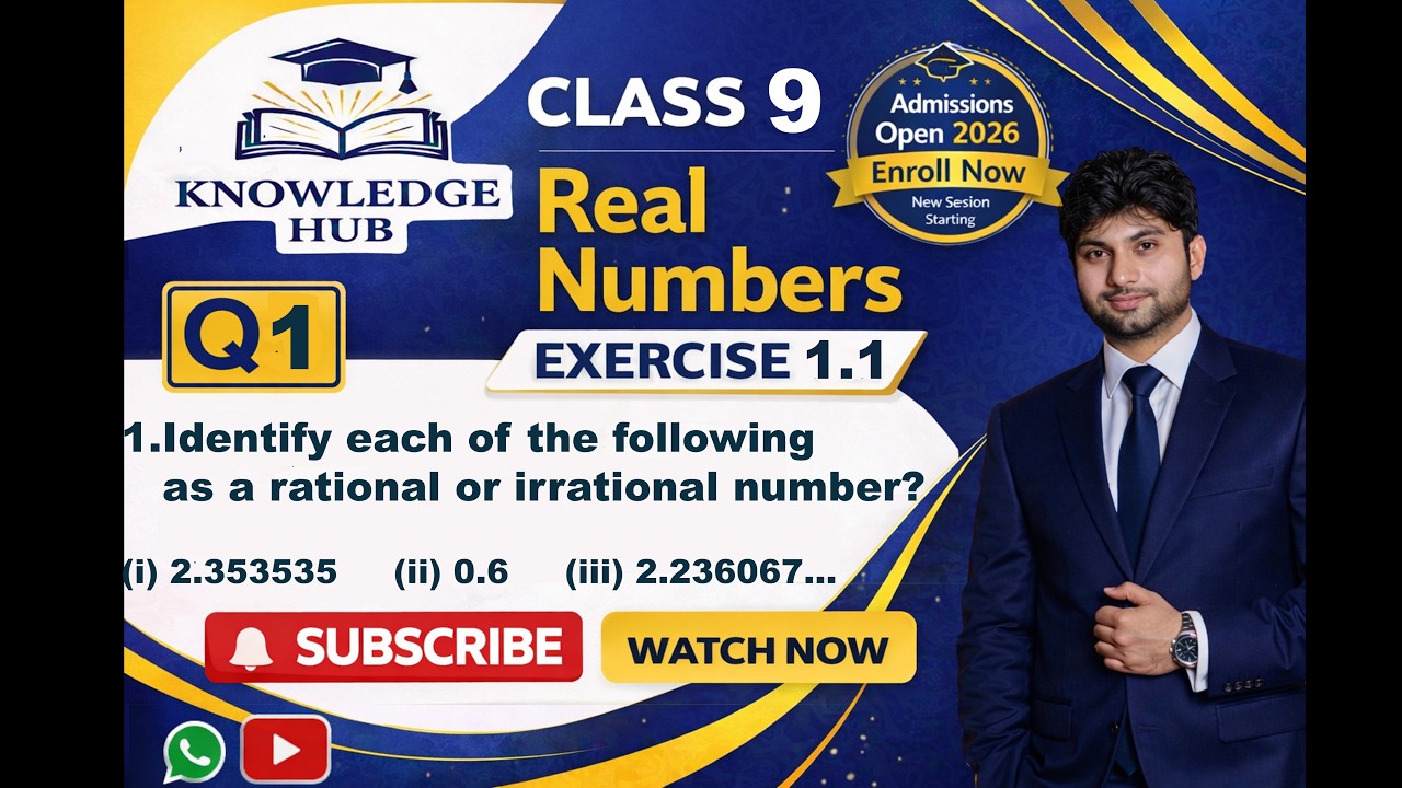 Exercise 1.1 Question 1 9th class math | smart syllabus 2026