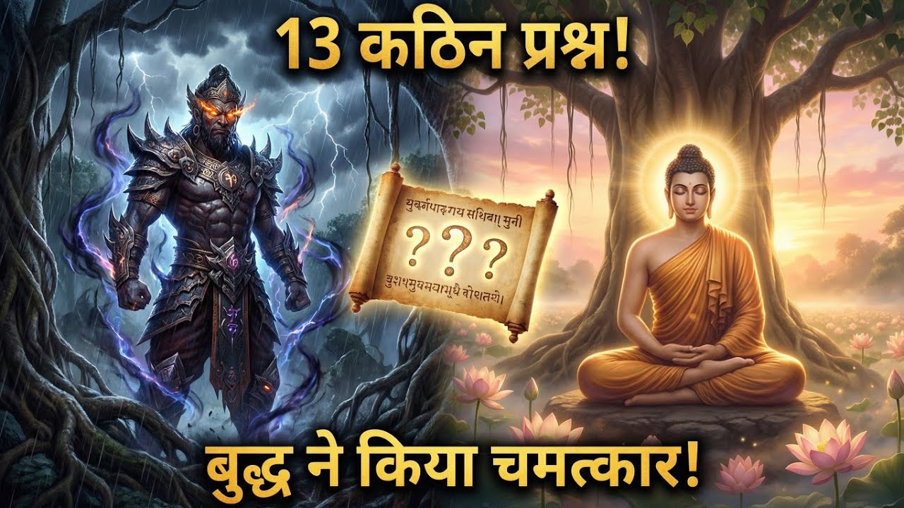 जब आलवक यक्ष ने पूछे बुद्ध से 13 कठिन प्रश्न Alavaka Devaraja Story