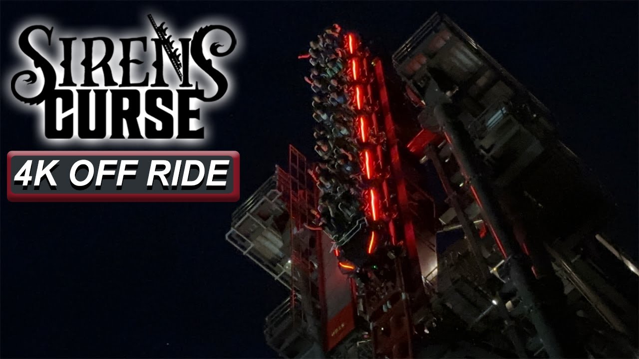 Siren's Curse **NEW FOR 2025** (4K Nighttime OFF Ride POV)- Cedar Point, Sandusky, OH