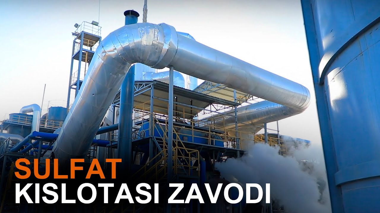 Navoiydagi Sulfat kislota ishlab chiqarish korxonasi faoliyatidan