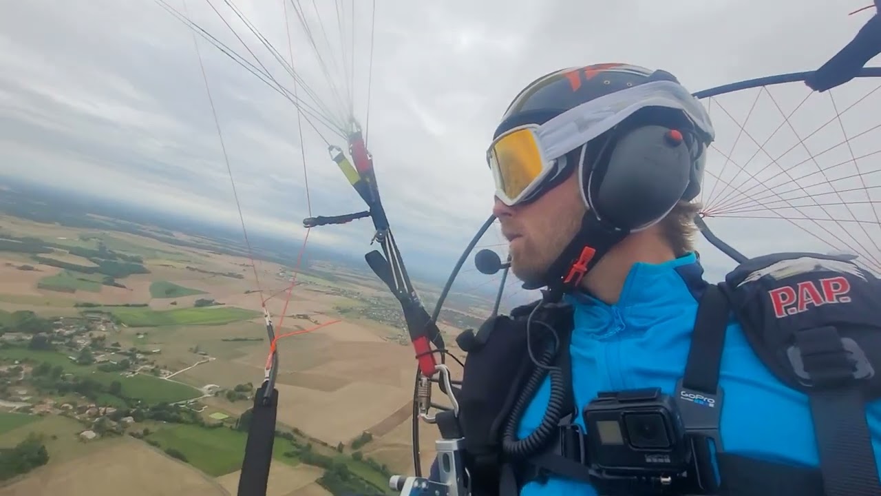 Paramoteur à Magnac-Lavalette-Villars  Pap Moster 185 Itv Daytona panne moteur