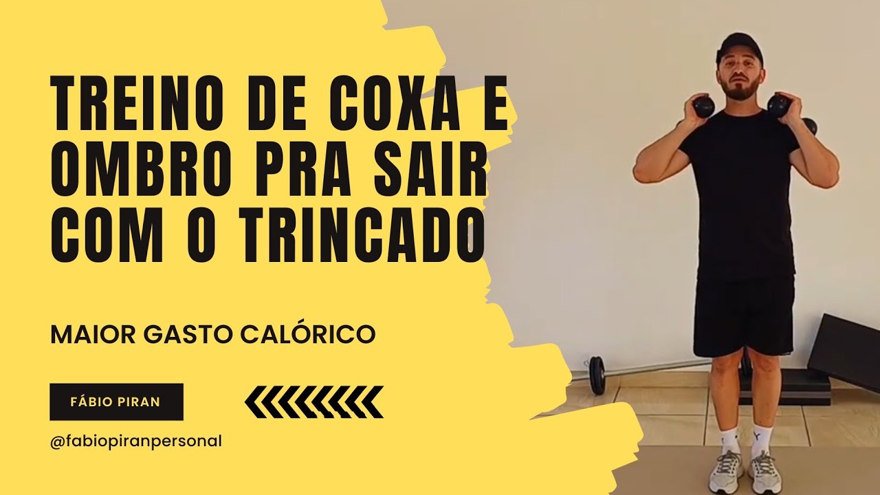 Tente fazer esse treino de Coxas e ombro sem parar (desafio real)