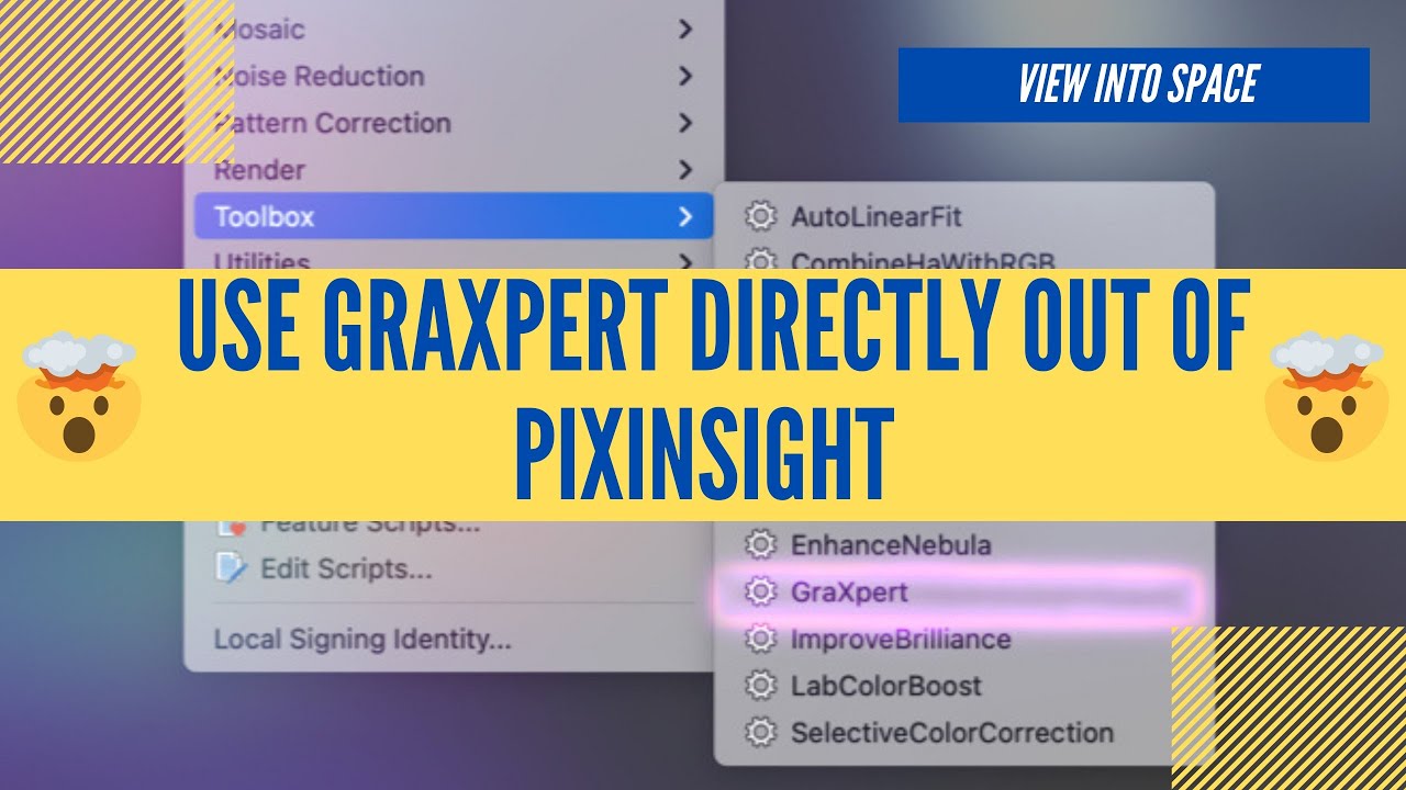 ПОТРЯСАЮЩЕ!!! Используйте GraXpert прямо из PixInsight (включая ИИ!!!)