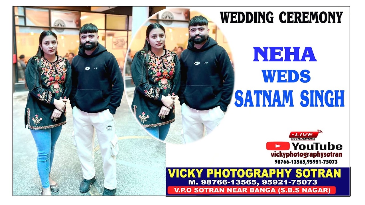 Live Path Batna Jaggo Dj || Neha Weds Satnam Singh || Live Vicky Photography 98766-13565-95921-75073