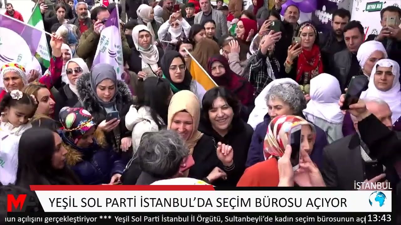 YEŞİL SOL PARTİ İSTANBUL’DA SEÇİM BÜROSU AÇIYOR