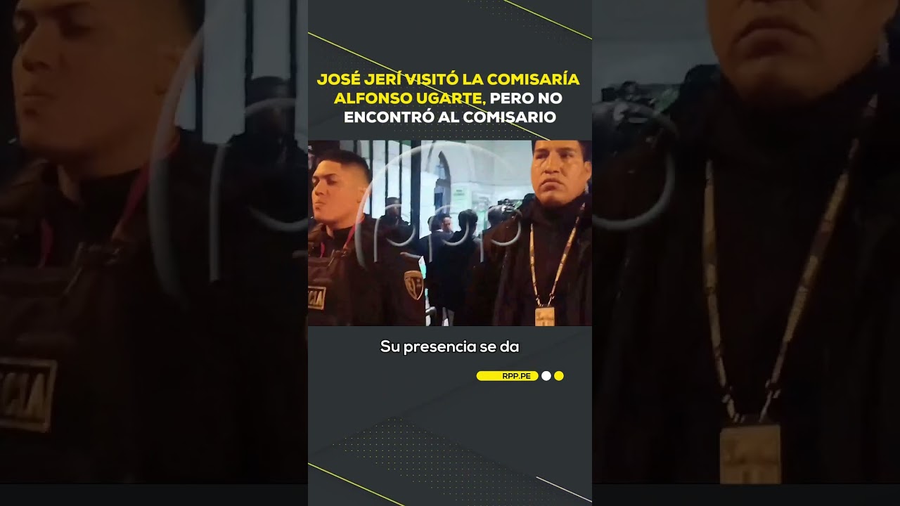 José Jerí visitó la Comisaría Alfonso Ugarte, pero no encontró al comisario 